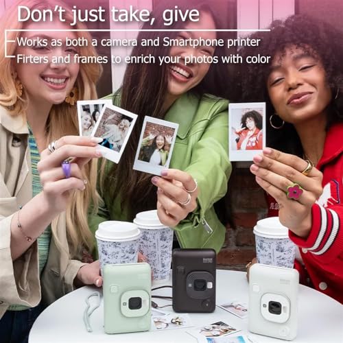 Image of Fujifilm Mini LiPlay Hybrid Instant Camera with Mini Film (Deep Bronze, w / 40 Film Sheets)