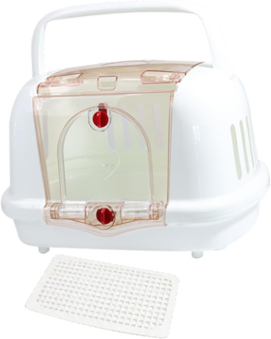 Dog Dog Crate Dog Carrier,Portable Sturdy Breathable Pet Travel Carrier Travel Kennel for Dog Kitten Cat Camping Airline, White