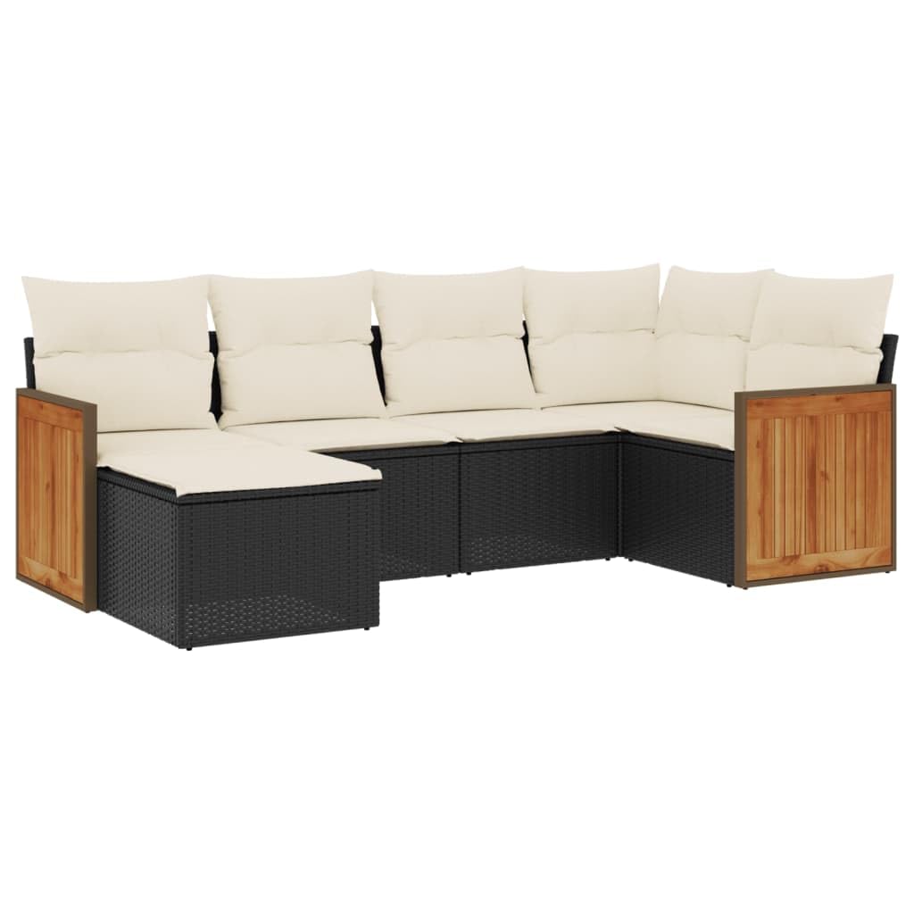 Ensemble de meubles pour grand balcon vidaXL salon de jardin en résine tressée avec coussins