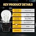 10 Pcs 3157 Car Turn Signal Bulb,Car Accessories Brake Light Bulb,Plug and Play Long Life Indicator Bulb,12V 27/8W Ultra-bright Light Bulb,Universal Automotive Lighting Accessories for Truck SUV