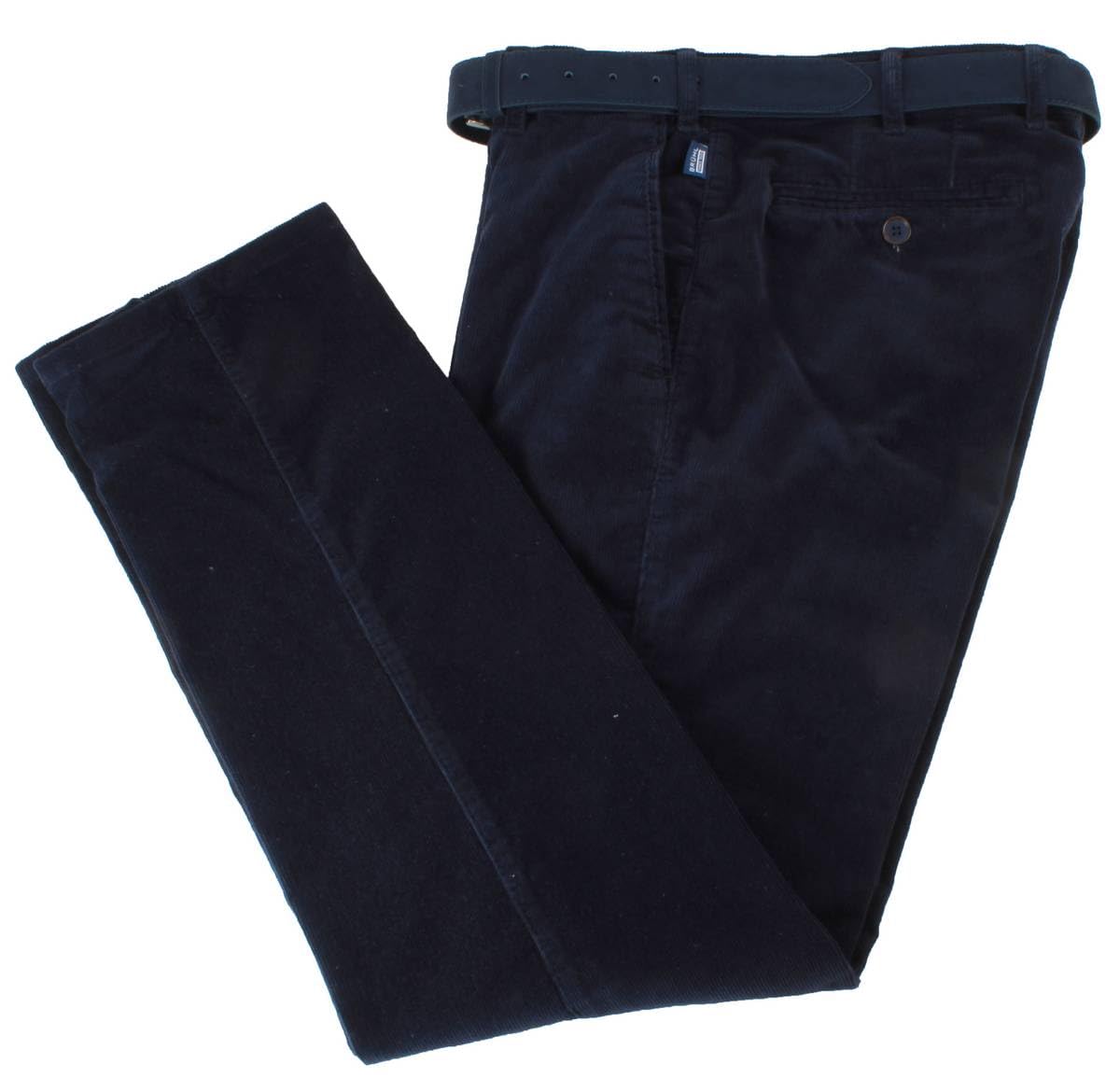 Bruhl Men's Blue Parma B Fine Cord Trousers - W34 L32