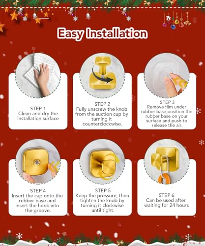 3Pcs Suction Cup Hooks for Shower, Suction Cup Hooks - image 2