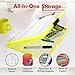 Dexas Slimcase 2 Plastic Clipboard with Storage and Side Opening, Neon Yellow, Office Supplies Clipboards to Organize, Carry and Store, A4 Holder, Style and Functionality Nursing Clipboard