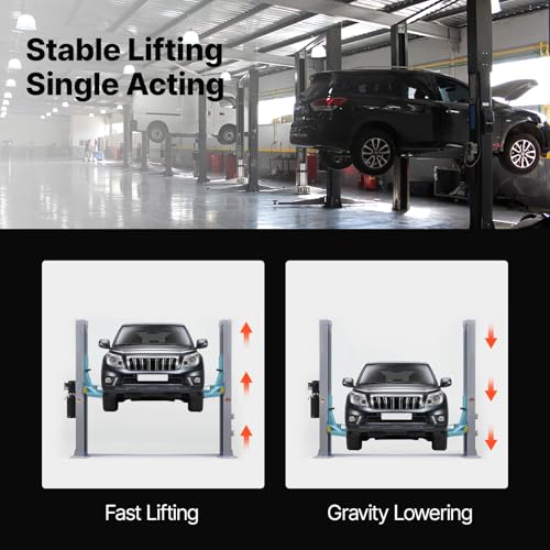 Vevor Hydraulic Pump 15 Quart Hydraulic Motor Hydraulic Lift Single Phase Car Lift 3450 RPM Dump Trailer 208-230 Volt Portable Car Lift 2 Horsepower Auto Lift Vehicle Lift Portable Power Press by VEVOR - Image 4
