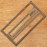 WedDecor UK Wooden Postal Parcel Template, Shipping Mail PIP Ruler with 3pcs Set for Large Letter, Small Letter and Parcel Checks, Royal Mail Pricing in Proportion Size Guide and Mail Gauge Tool