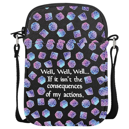 DandD Gift Role Playing Games Gift Dice Pouch DandD Accessory Pouch Bag Games Makeup Bag for RPG Gamer