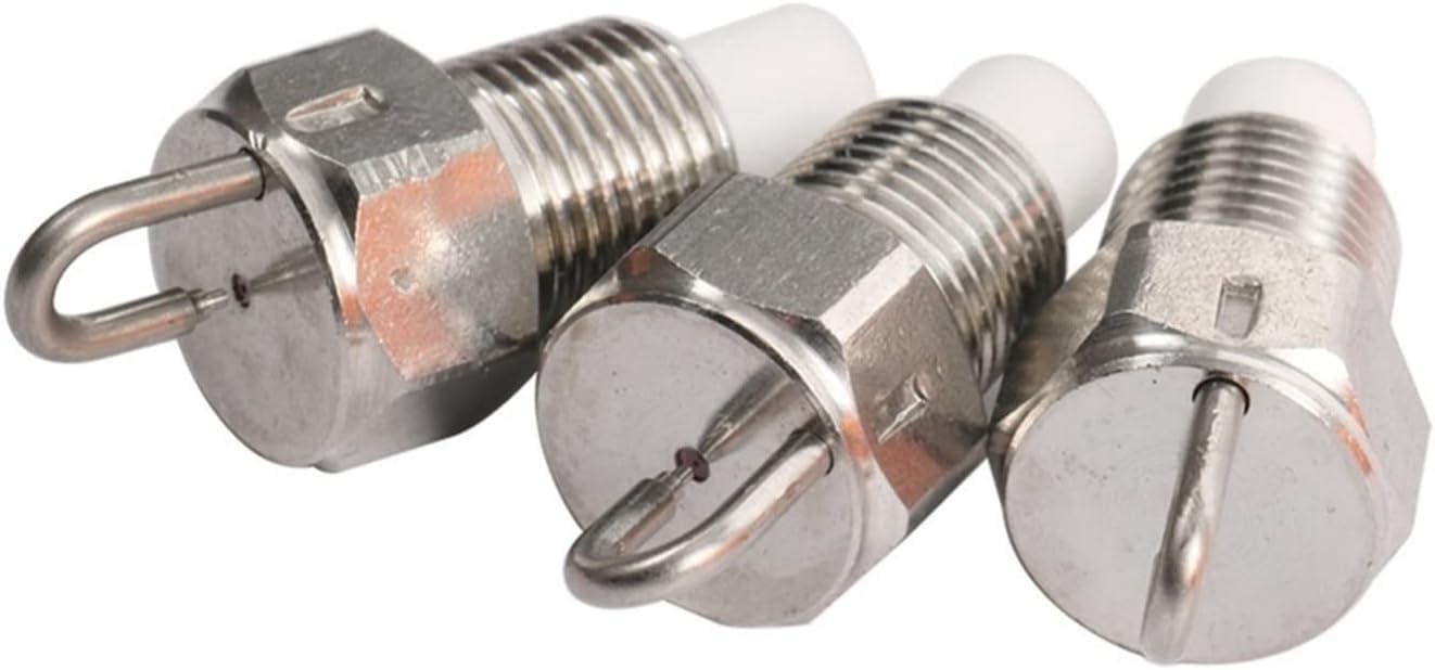 Paquete de 50 boquillas de pulverización de acero inoxidable con rosca NPT de 1/8" y filtro PP - Cabezales de repuesto para pulverizadores atomizadores de alta presión y refrigeración exterior de 0,