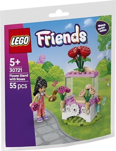 Image of LEGO 30721 Recruitment Bags Flower Stand with Roses (55 Pieces)