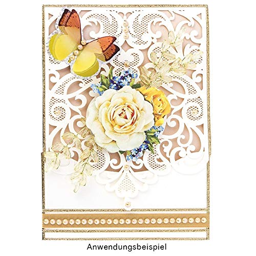 Lot De 5 Cartes De Vœux En Carton Nacré Avec Inscription En