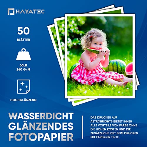Fotopapier Alaskaprint 50 Blatt A4 hochglänzend für Tintenstrahldrucker
