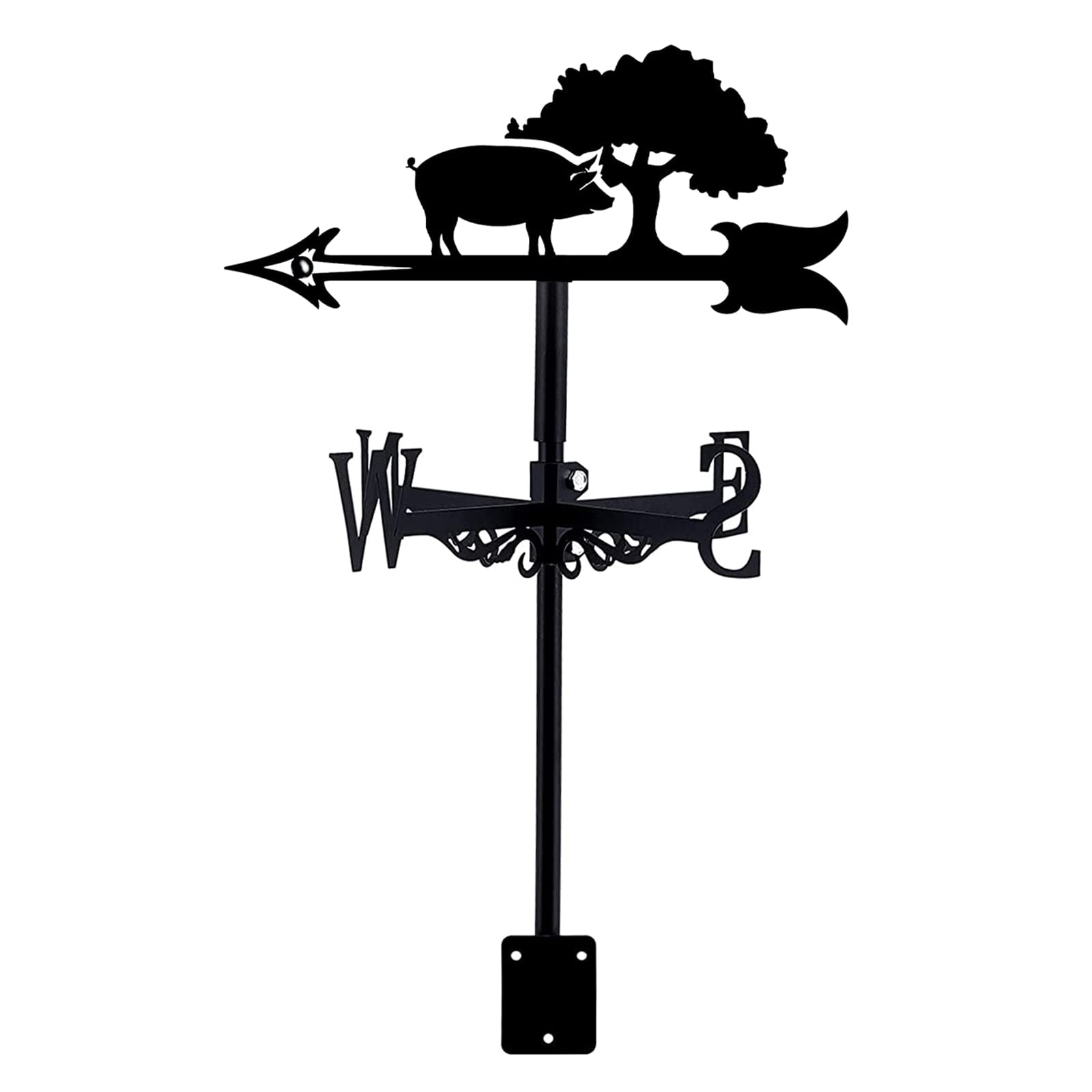 Indicateur de vent métal teckel girouette intérieur extérieur direction - 8