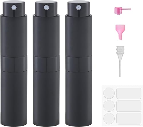 Atomizador de Perfume para Viaje Botella Recargable: Vaporizador de Colonia Portátil para Hombres - Mini Vaporizador Vacío para Recarga - 8ml Tamaño
