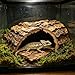VOSCHOIX 4PCS Reptile Cork Bark, Natural Cork Terrarium Background Reptile Climbing Mat Habitat Decor for Turtles, Lizards, Bearded Dragons, Chameleons