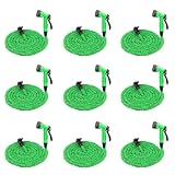 Expandable Garden Hose Water Pipe - 25FT Flexible Water Hose with 7 Function Spray Nozzle, Expandable Hose Pipe Spray Gun, Outdoor Magic Water Pipe Garden Hose Reel for Lawn Car Pet Washing
