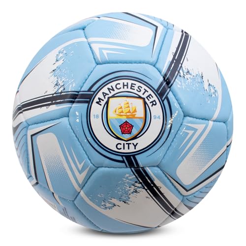 Hy-Pro Officially Licensed Manchester City F.C. Football Size 1 Turbine Design Man City Merchandise Training Match Collectible For Kids and Adults