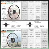 BAFANG 48V 500W Rear Hub Motor Kit 26" 27.5" 28"/29"/700C/20 Rear Wheel Electric Bike Conversion kit Ebike Conversion Kit with Optional Battery Display - Image 3
