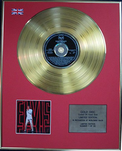 ELVIS PRESLEY – begränsad utgåva CD 24 karat belagd guld skiva – NBC TV SPECIAL