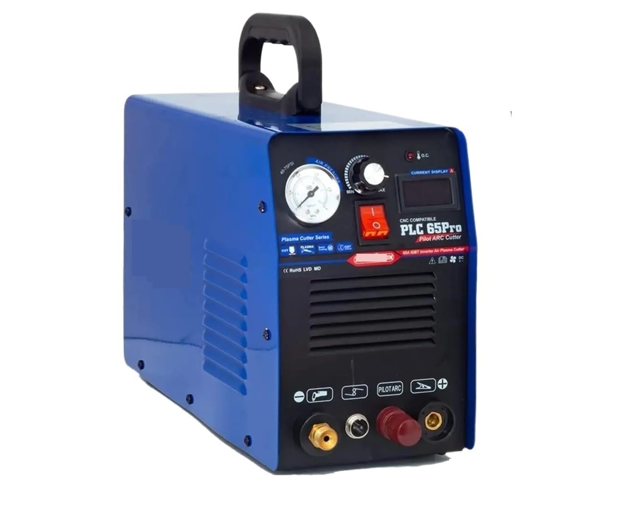 Ulsfvgaxrtk One Color Plasma Cutter, Plasma Cutter Cut 65A Air Cutting Machine Cnc Low Frequenc Arc Igbt Metal 18Mm