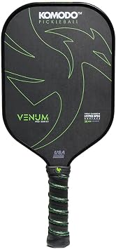 KOMODO Venum Pro Series Pickleball Paddle | T700 Raw Carbon Fiber | USAPA Approved