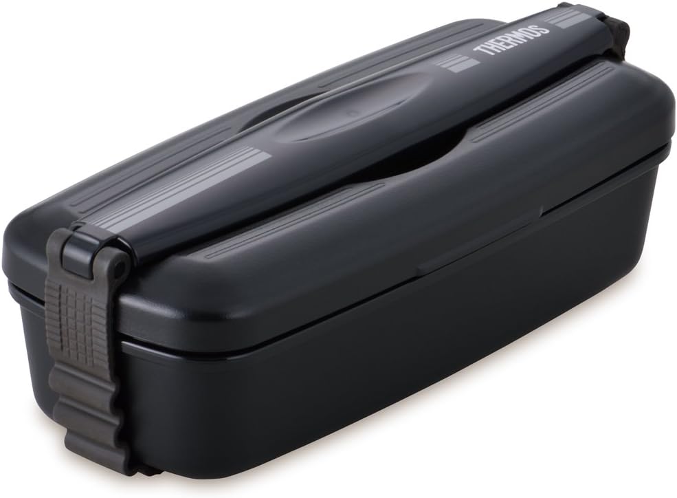 サーモス 弁当箱 2段 フレッシュランチボックス 900ml ブラックグレー DJB-905W BKGY