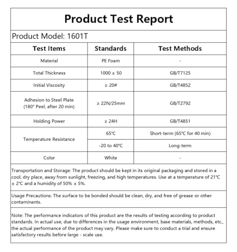 10 Pack Double Sided Tape Heavy Duty White PE Foam Tape, 1 in X 16.5 Ft Mounting Tape Removable Strips Strong Weatherproof Adhesive Tape for Hanging Picture Poster, Carpets, Paint Wall No - Image 3