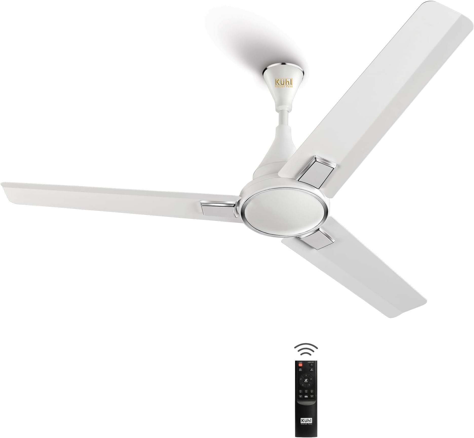 - Prima A5 1200Mm Bldc Ceiling Fan With Remote | Inr 300 Off On Exchange | BEE 5 Star Rated | High Airflow | Saves Up To 65% Electricity | 5-Year Warranty | White