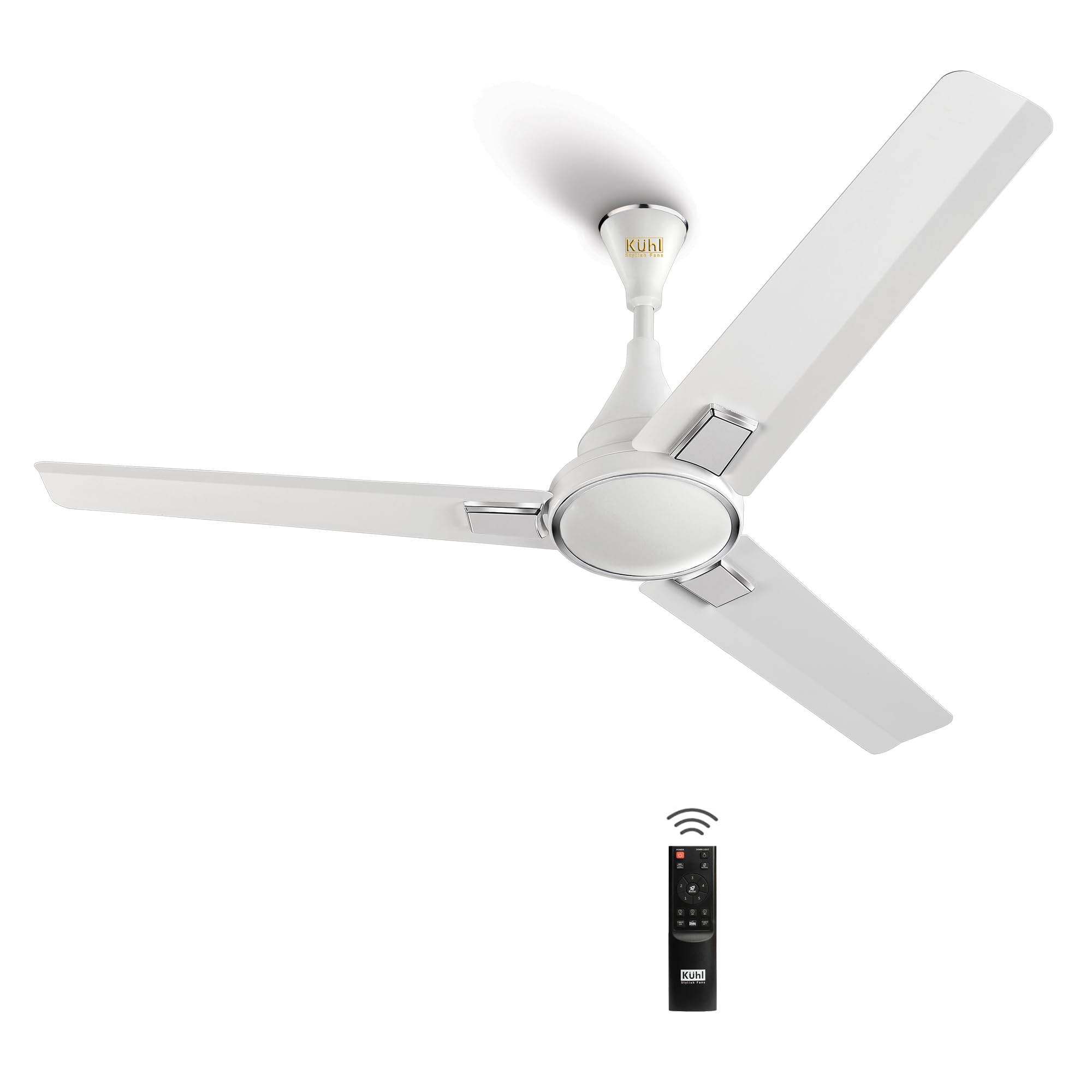 KUHL Prima A5 1200Mm Bldc Ceiling Fan With Remote | Inr 300 Off On Exchange | BEE 5 Star Rated | High Airflow | Saves Up To 65% Electricity | 5-Year Warranty | White