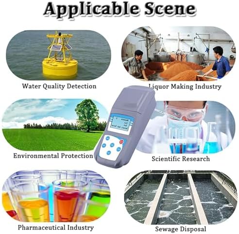 Handheld Digital Turbidity Meter for Water Quality Testing, Portable Turbidimeter with 0-200 NTU Measuring Range, Accurate Liquid Turbidity Tester (ZD-501)