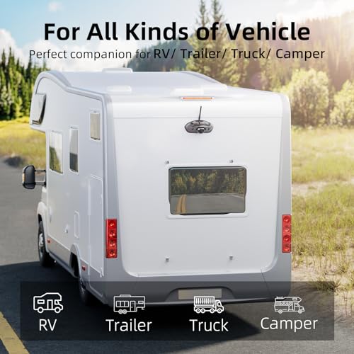 image for eRapta Wireless RV Backup Camera System, 1080P 5'' Monitor with 1 Rear