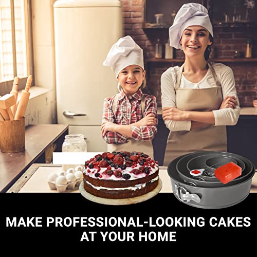 Springform Pans Set – 4” 7” 9” And 11” Spring Form Pans With Cake Slicer And Cake Tester | Nonstick Leakproof Spring Forms For Baking | Instant Pot Compatible Cheese Cake Pans For Baking | Spring Pan #TOP6