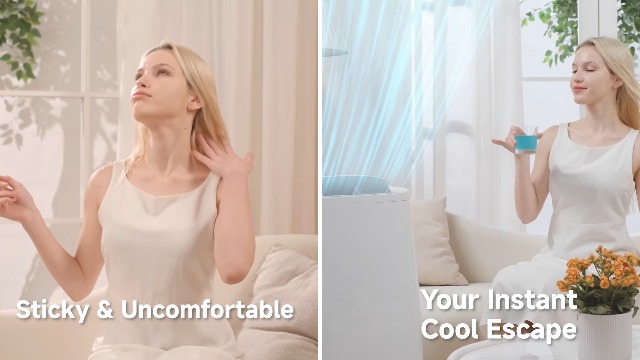 Image of Uthfy 14,000BTU Portable Air Conditioners, 4-in-1 Function Ac Unit with Cooling, Dehumidifier,Fan and Sleep Mode, Self-evaporation, 24H Timer Auto-on /off, Cools up to 750 sq.ft, Window kits Included