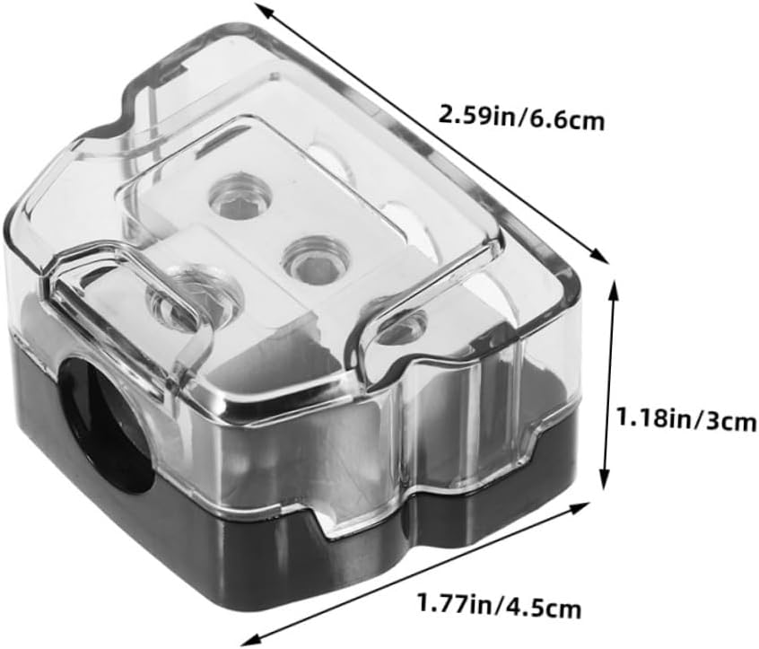 2pcs Car Audio Power Distribution Block Splitter Versatile Grounding Box for Amplifier Wiring Easy Installation for Vehicle Models