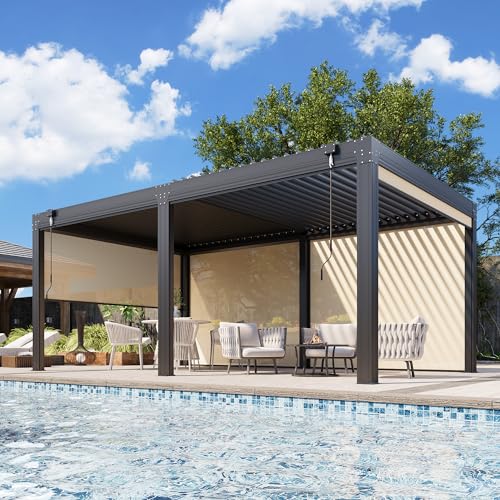 EROMMY 12×20 Louvered with Six Screens