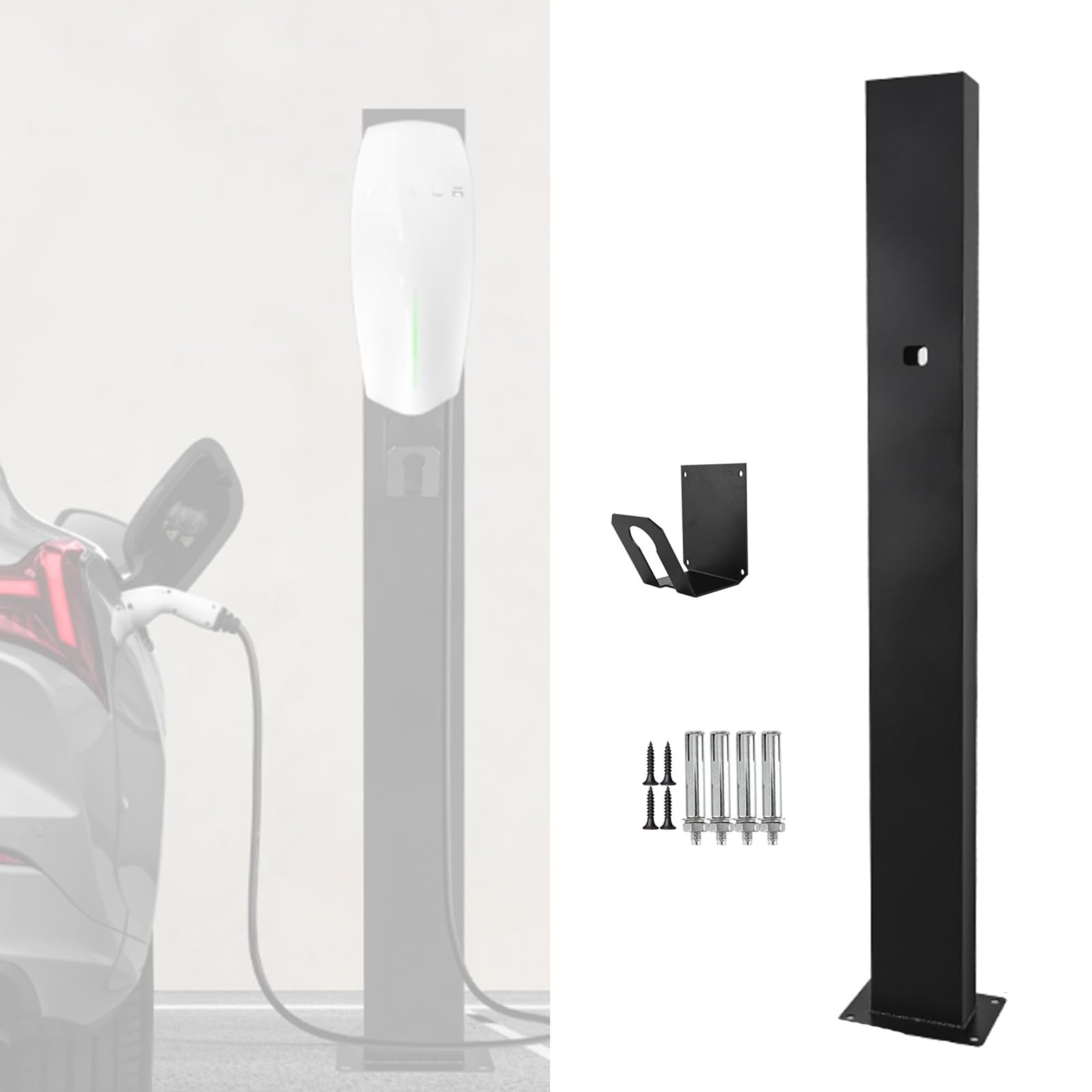 Borne de recharge en acier inoxydable - Colonne extérieure durable