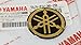 Yamaha 5LN-F313B-20 - Genuine 40MM Diameter Yamaha Tuning Fork Decal Sticker Emblem Logo Black/Gold Raised Domed Gel Resin Self Adhesive Motorcycle/Jet Ski/ATV/Snowmobile