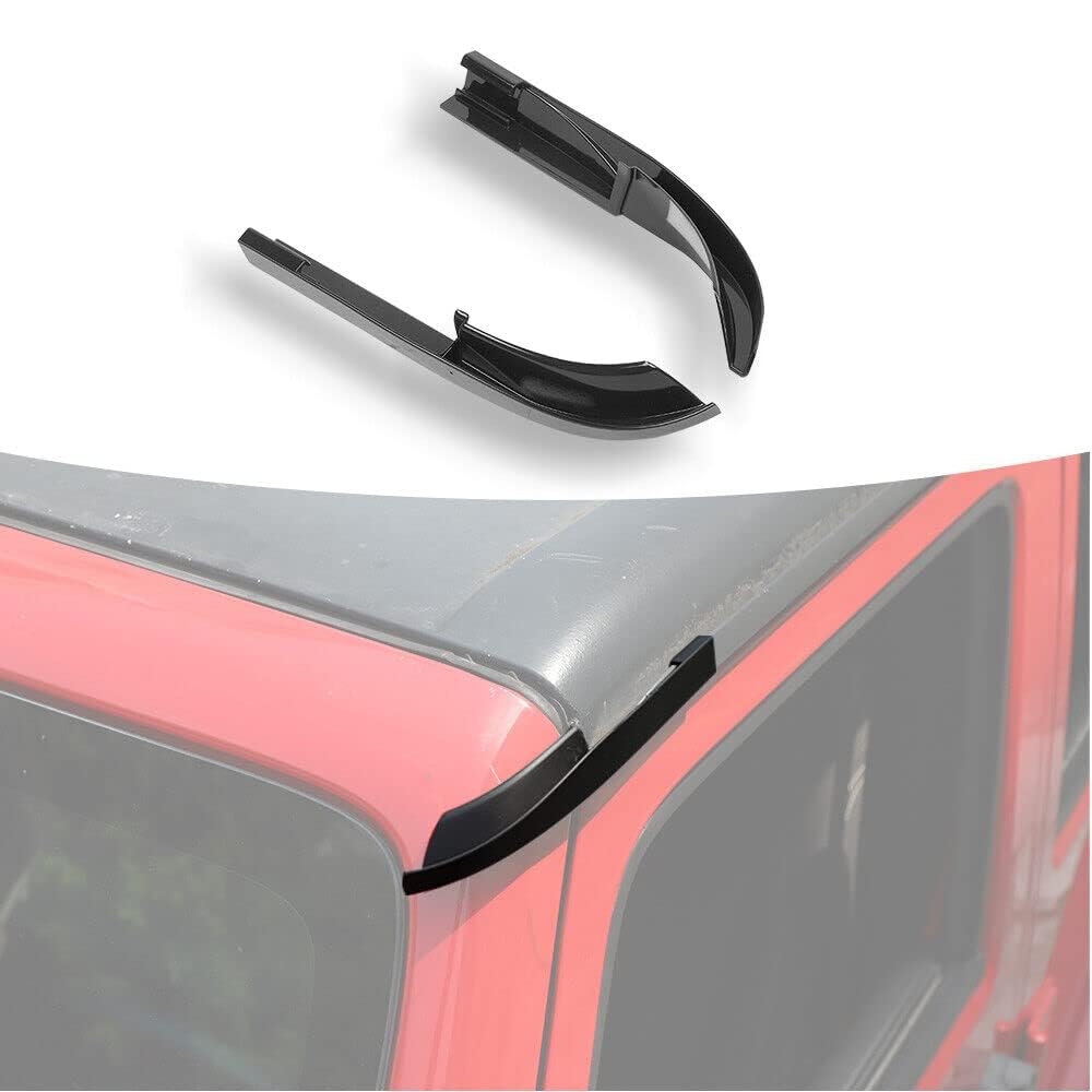 ABS Hardtop Rain Diverter Rainwater Gutter Extensions Rain Deflector dla Jeep Wrangler JK JKU 2007-2017, akcesoria zewnętrzne