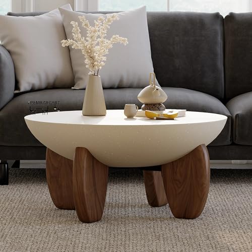 Image of Upholstered 3 Seater Sofa Three Seater Sofa with Wooden Legs for Living Room Hotels & Offices (Coffee Table)