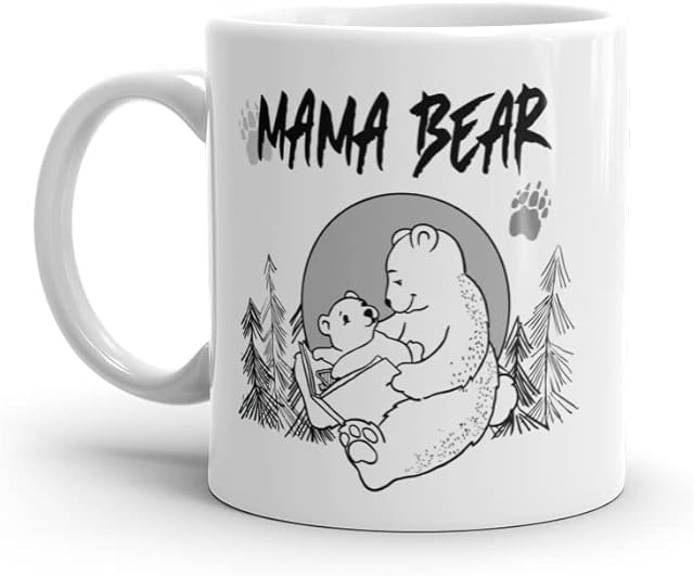 Mama Bear Mug, Mummy Mug Mama Bear New Presents for Mum Novelty Mugs Women from Daughter Christmas Gift Funny Present Mothers Day Gifts Best mom Gift Mother Birthday Gifts Mum Pregnant Mum Mug Gifts