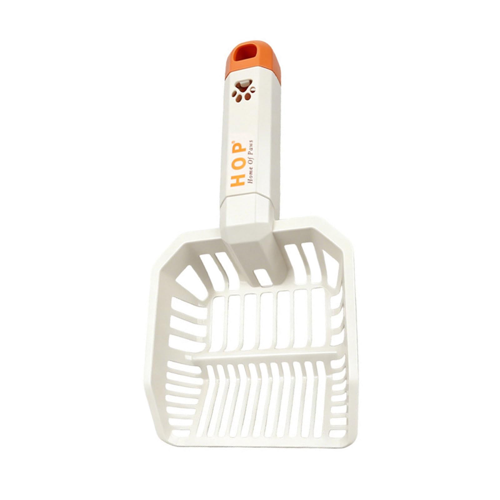 Kaeltsyn Hollowed Litter Scooper with Ergonomic Handle Light Weight Plastomer Poop Scooper for Pet Poop Waste Removal Puss Trash Spoon