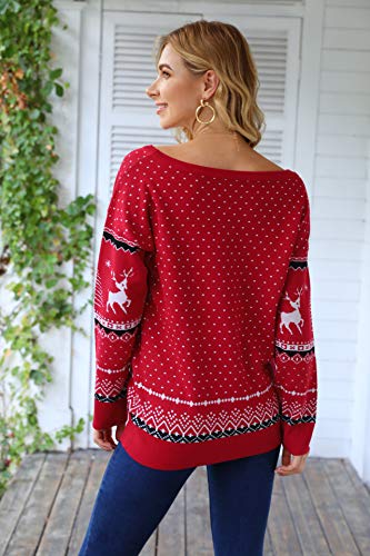 LILBETTER Women's Long Sleeve Crew Neck Trendy Casual Knitted Pullover Sweater3