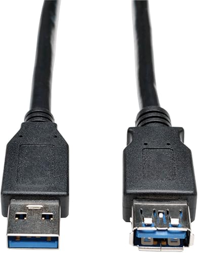 Cable de extensión USB USB 3.0 USB-A a USB-A SuperSpeed M/F Negro 3 pies