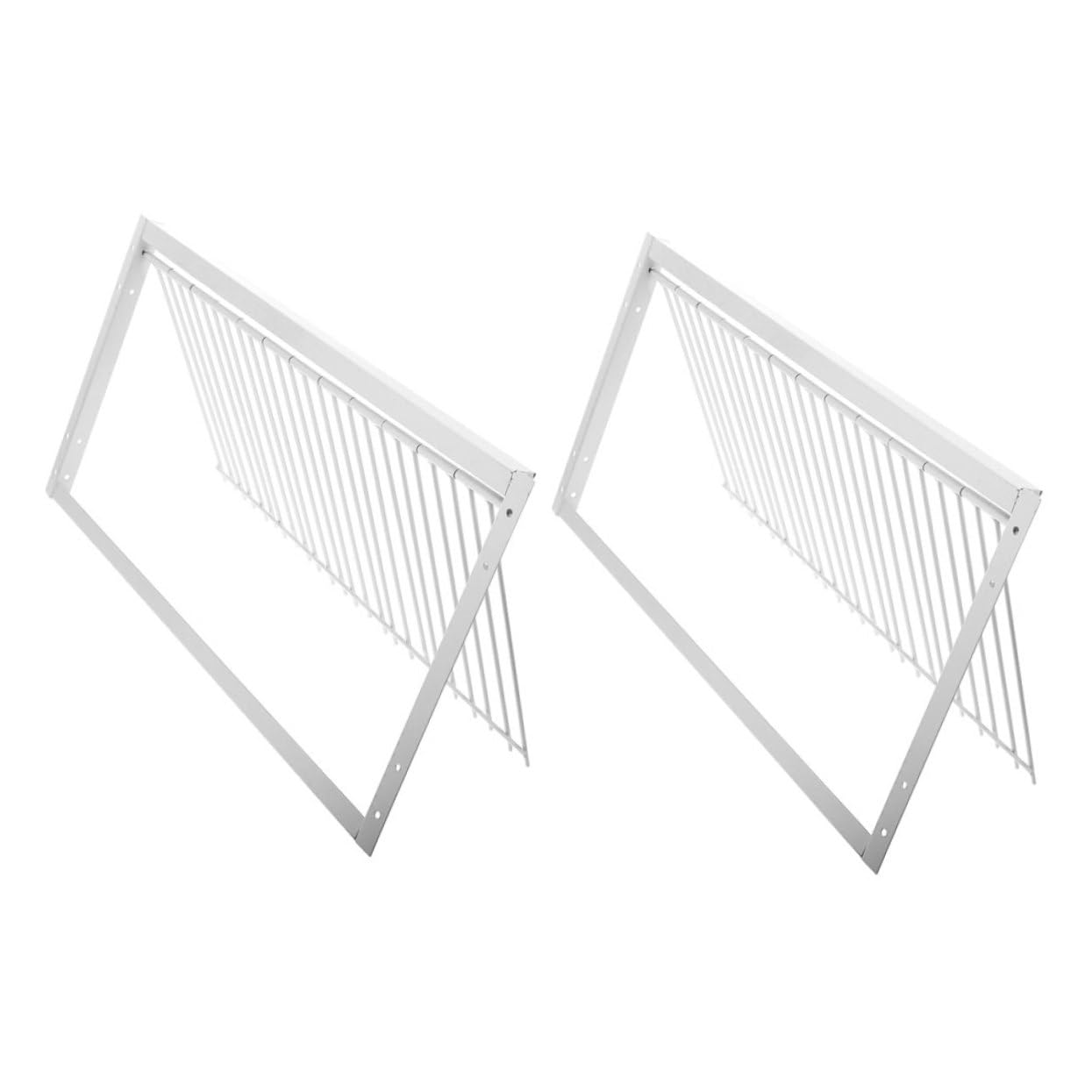 Porte de Cage pour Pigeon 2 Pièces en Fer Argenté Renforcée | Oiseaux, Accessoire de Cage, Usage Course et Entraînement, Sécurité Accrue, Lot 2 Pièces