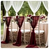 Utilisation polyvalente : convient pour les décorations de mariage, les rideaux en tulle, les rideaux, les décorations, les jetés, les nappes, les décorations de table, les écharpes de table et les fleurs de table, les nœuds de chaise, les tissus, les voiles, les moustiquaires, les rideaux