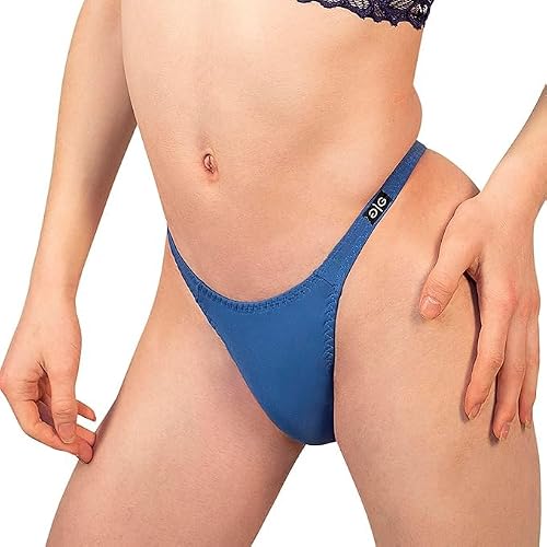 Gaff and Go Tucking Gaff Trans Underwear For Crossdressers Transgender Individuals – Trans Gaff Shaping Thongs (Large, Blue)