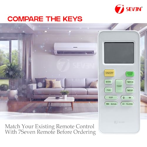 Image of 7SEVEN Compatible for Blue Star AC Remote Original 142 Model Suitable 1 1.5 2 Ton Split and Window Air Conditioner