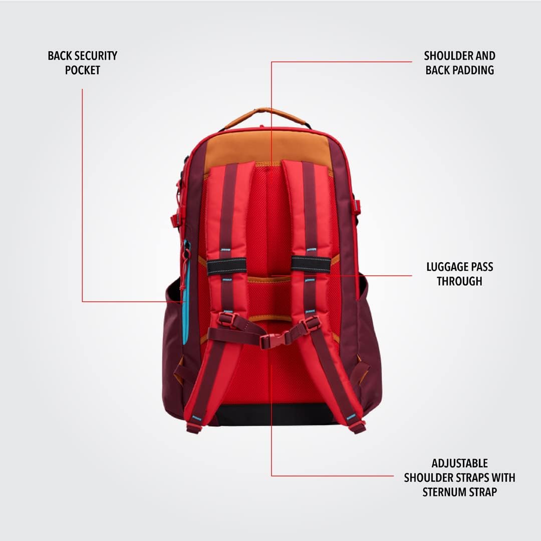 OGIO Alpha Convoy 25 Backpack in Deep Maroon Polyester Laptop Backpack