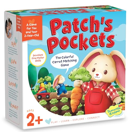 Peaceable Kingdom Patch’s Pockets Juego para Niños de 2 Años
