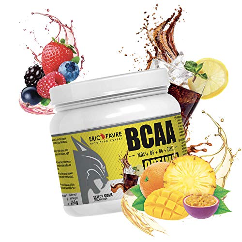 BCAA OPTIMIZ - Acides Aminés BCAA 2.1.1 enrichis en Vitamine B + Zinc, Aide à Réduire la Fatigue - 250g - Saveur Délice Tropical - Eric Favre – Image 5