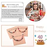 TEVOP 40th Birthday Bracelet Gifts for Women, Bead Bracelet Ideas for 40 Year Old Women Friends, Mum, Daughter, Sister - Image 3