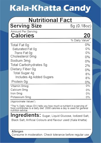 SMIBZE Natural Kala-Khatta Candy 100 GM miniatura 2